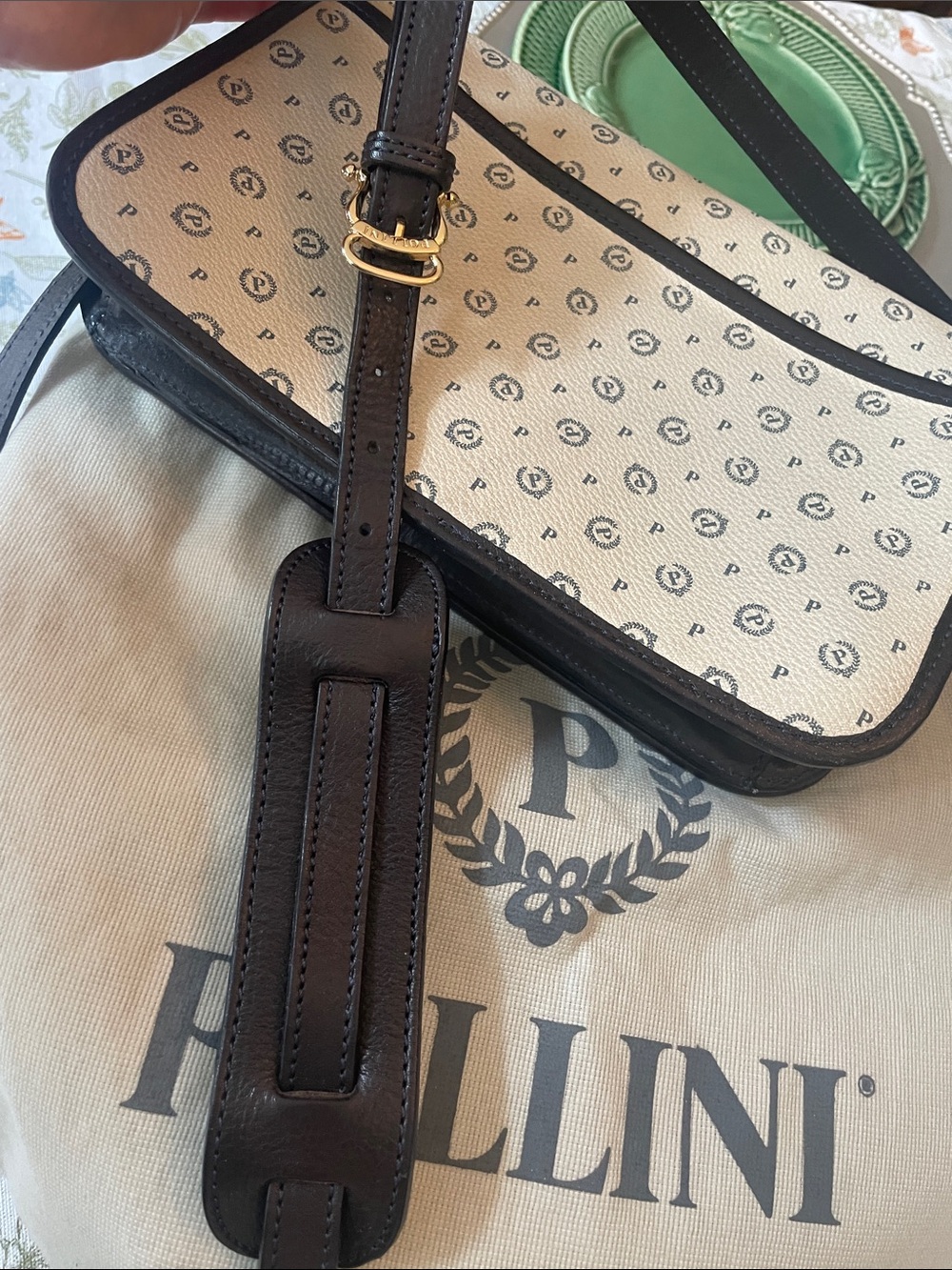 Pollini Monogram Print Shoulder/Crossbody Bag ๐ฎ๐น Made in Italy - Picture 4 of 16